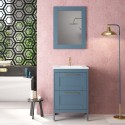 mueble baño azul mueble baño azul