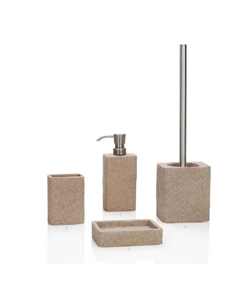 comprar juego accesorios de baño diseño sand rectangular