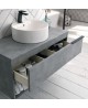 mueble baño suspendido cemento