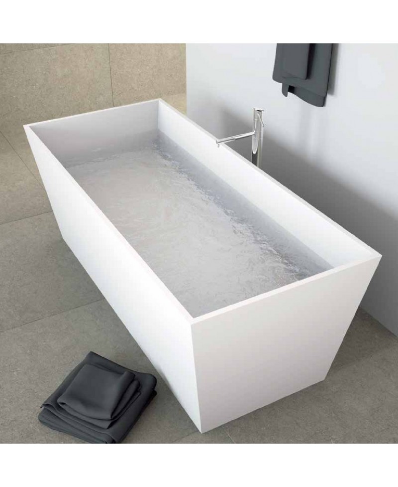 Bañera de acero rectangular con fondo antideslizante (A220990000