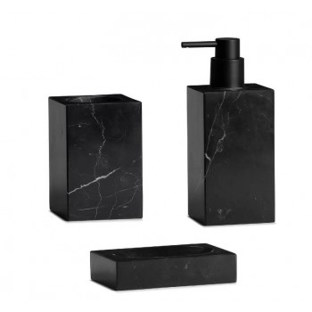 accesorios baño marmol negro