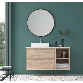mueble baño madera natural